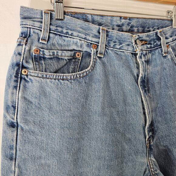 Vtg Levis 550 Relaxed Fit Jeans Size Tag 36x31 Act 34x30 Blue Tapered Denim Y2K - Picture 4 of 14